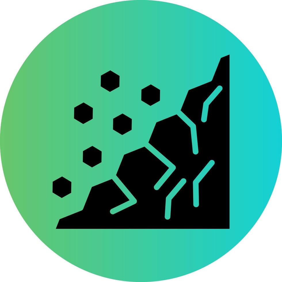 Landslide Vector Icon Design