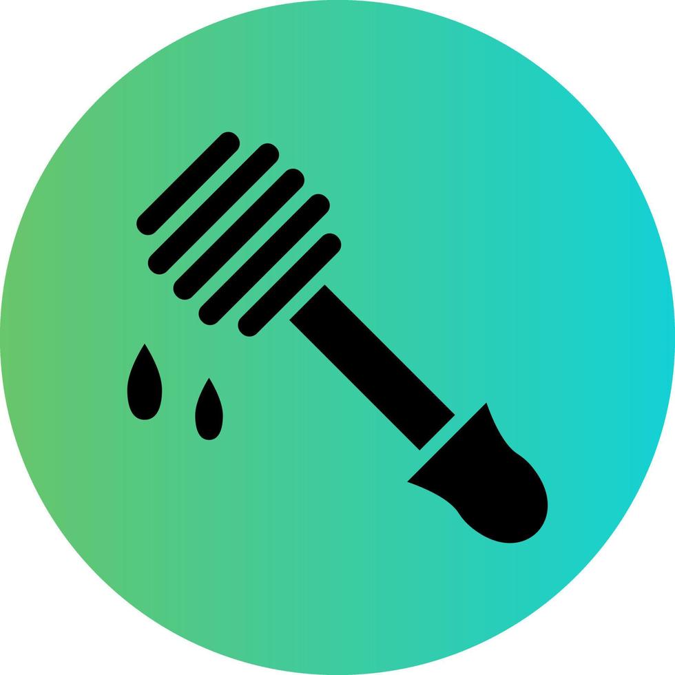 Honey Dipper Vector Icon Design