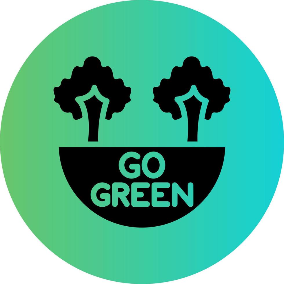 Go Green Vector Icon Design