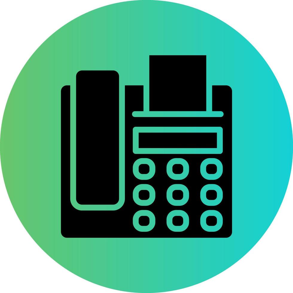 Fax Vector Icon Design