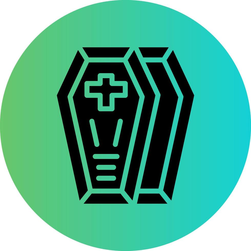 Coffin Vector Icon Design