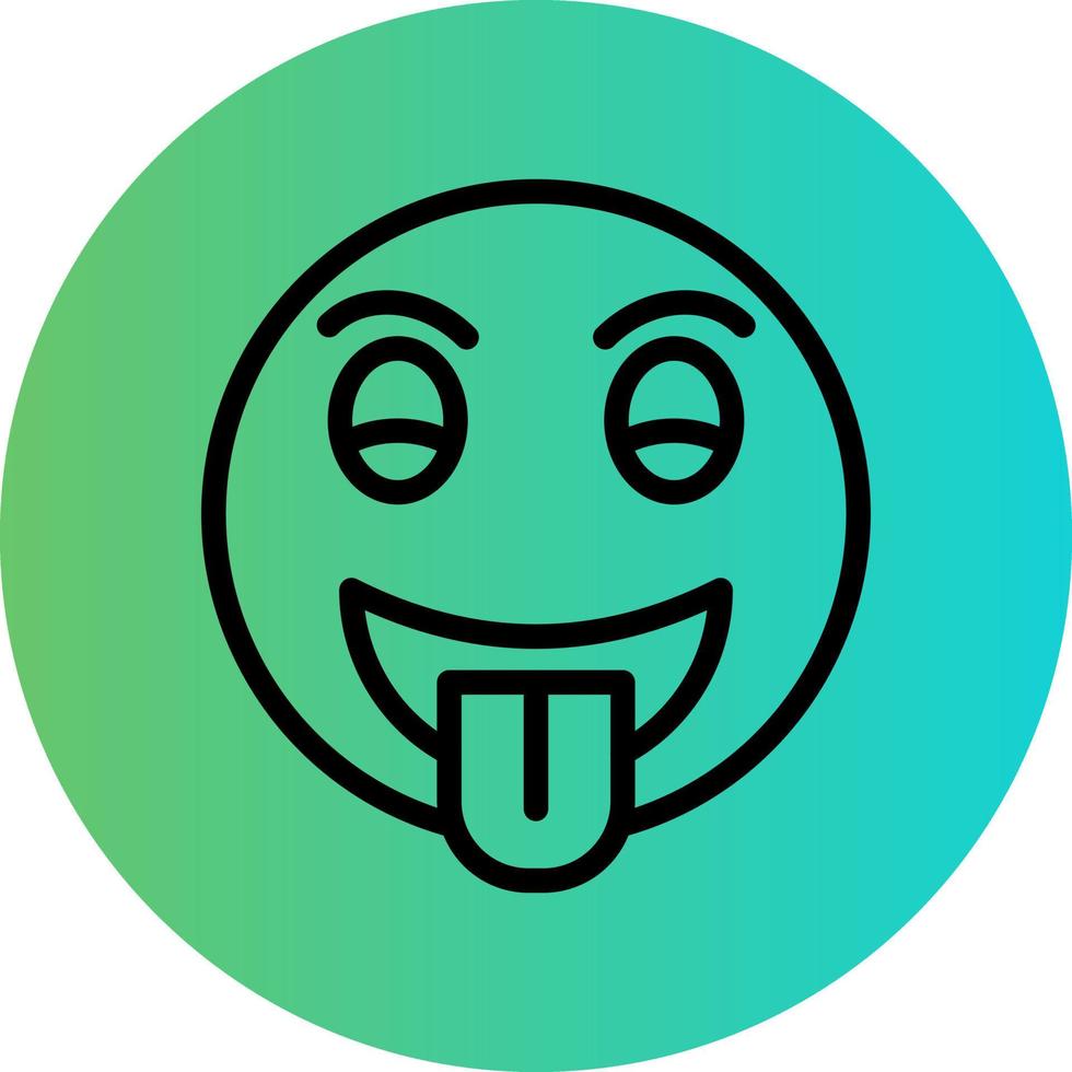 Tongue Out Vector Icon Design