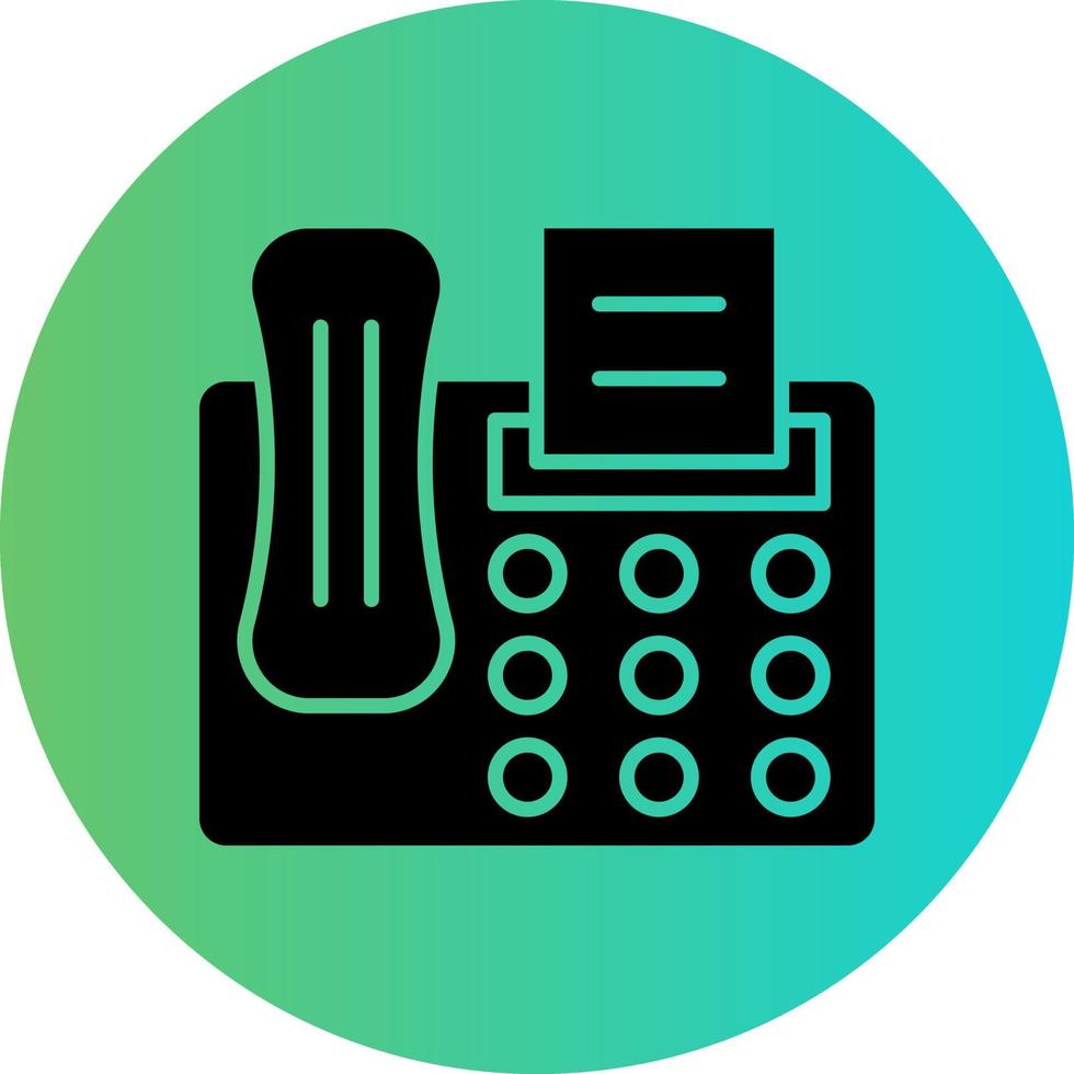 Fax Vector Icon Design
