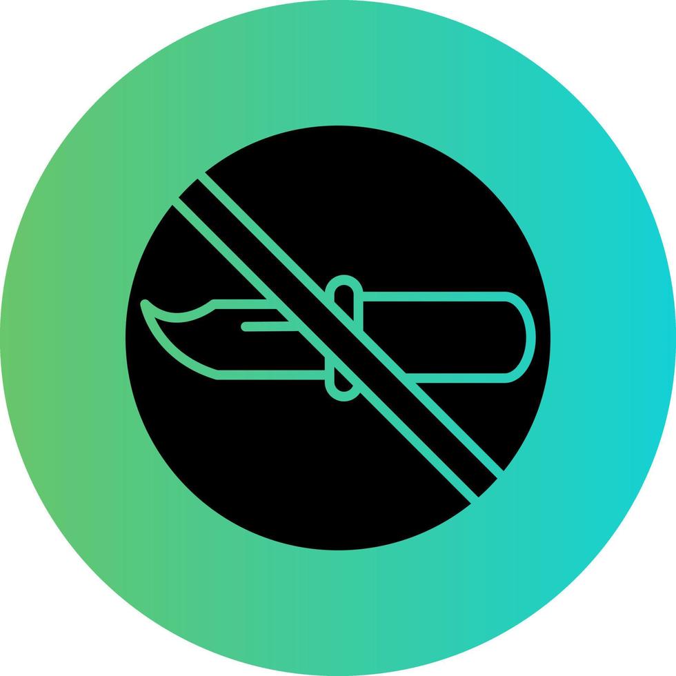 No Weapons Vector Icon Design