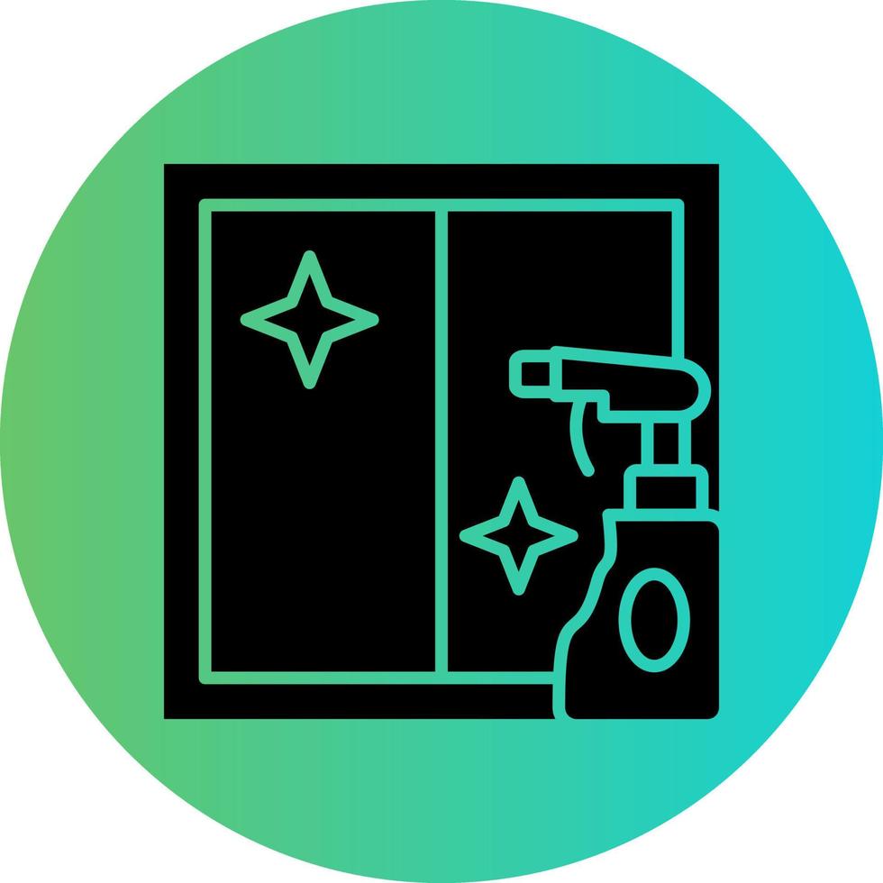 Cleaning Window Vector Icon Design