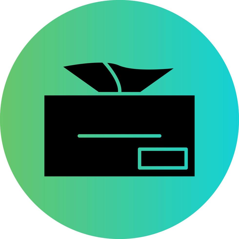 Tissue Box Vector Icon Design