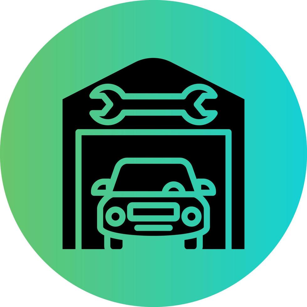 Service Station Vector Icon Design