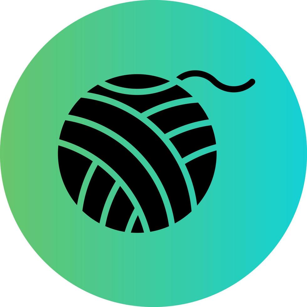 Wool Ball Vector Icon Design