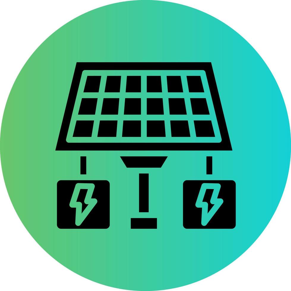 Solar Power Vector Icon Design