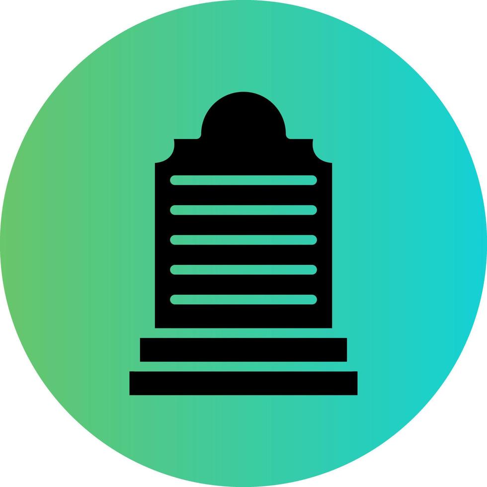Grave Vector Icon Design