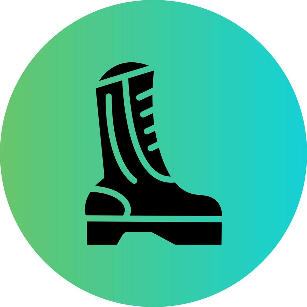 Army Boots Vector Icon Design