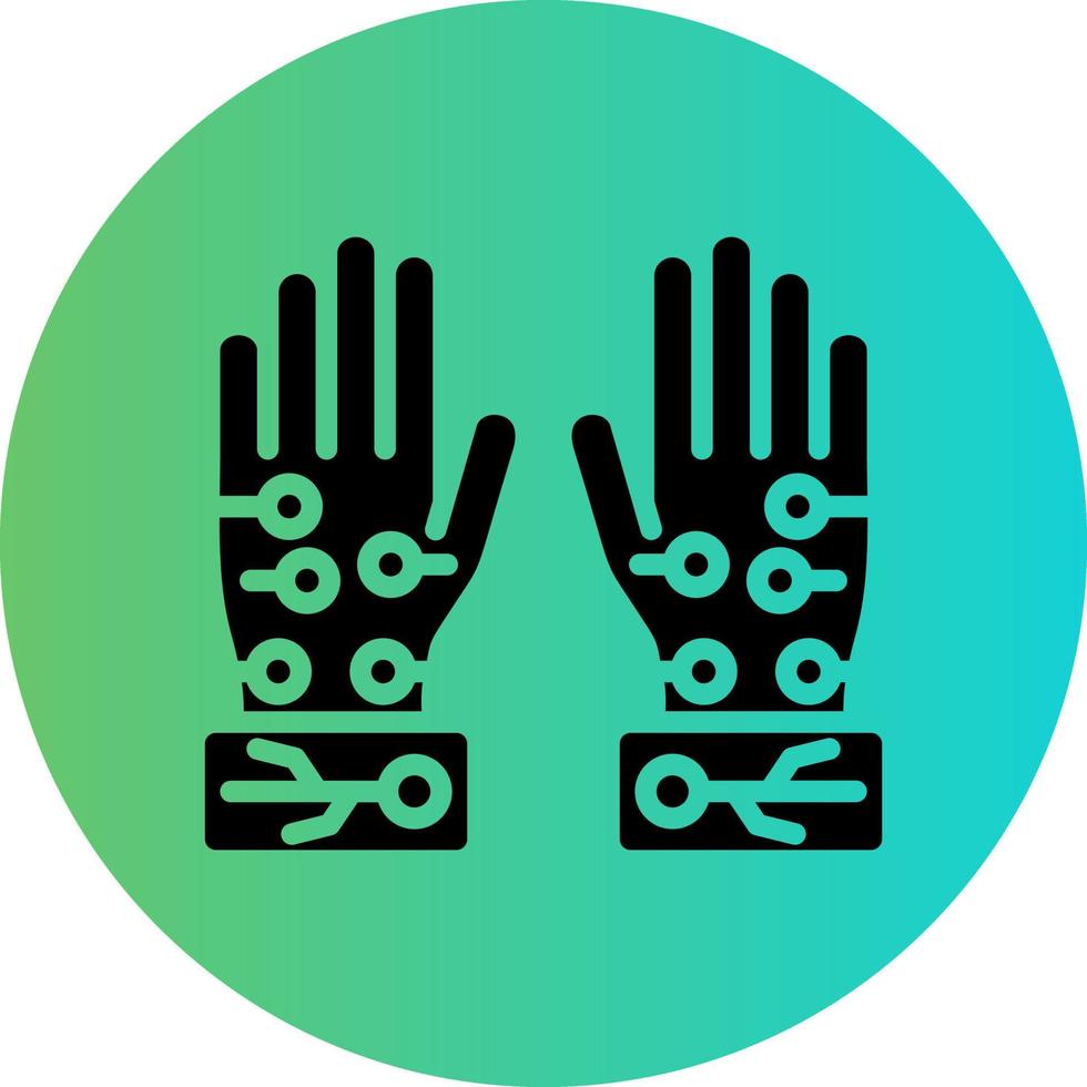 Wired Gloves Vector Icon Design