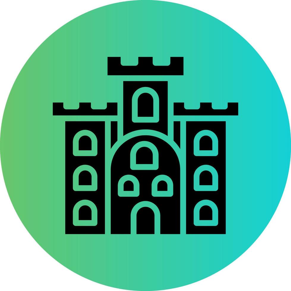 diseño de icono de vector de castillo