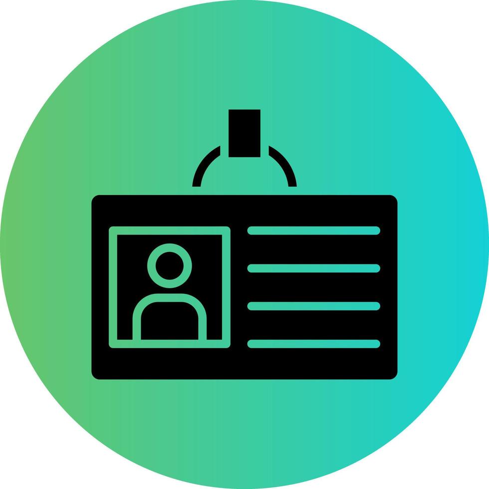 Id Card Vector Icon Design