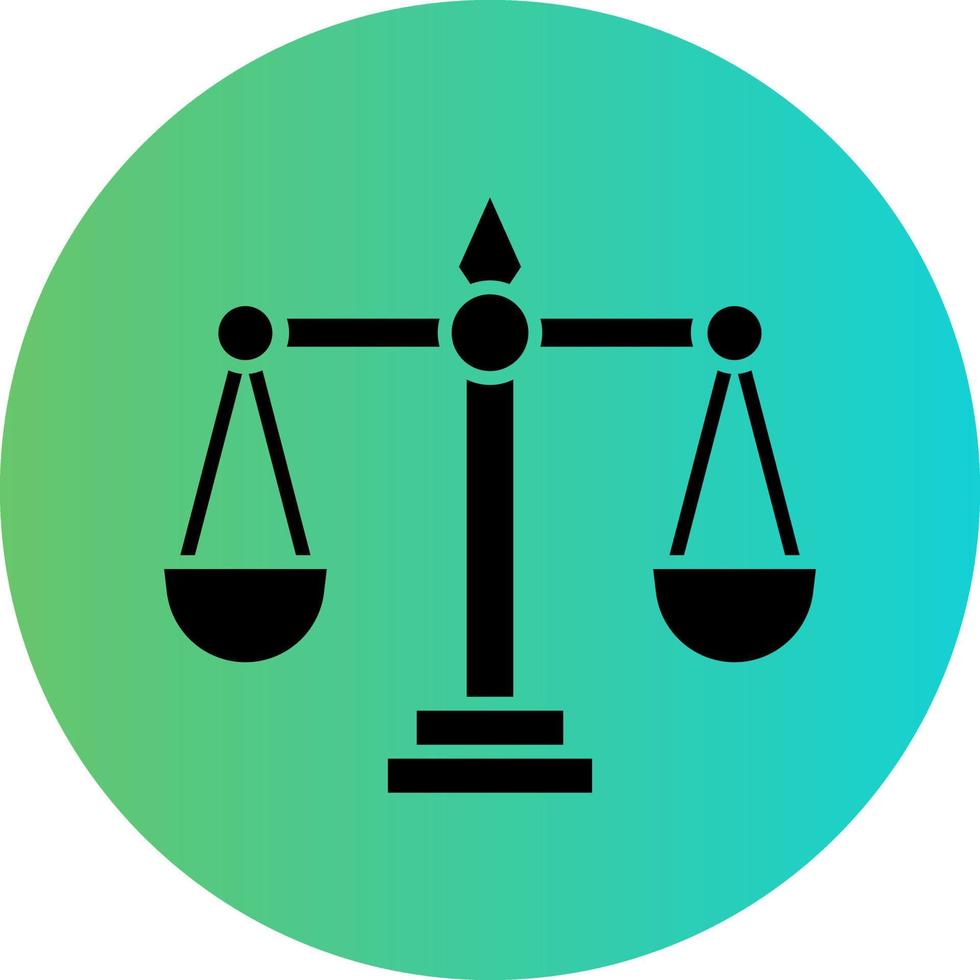 Justice Vector Icon Design