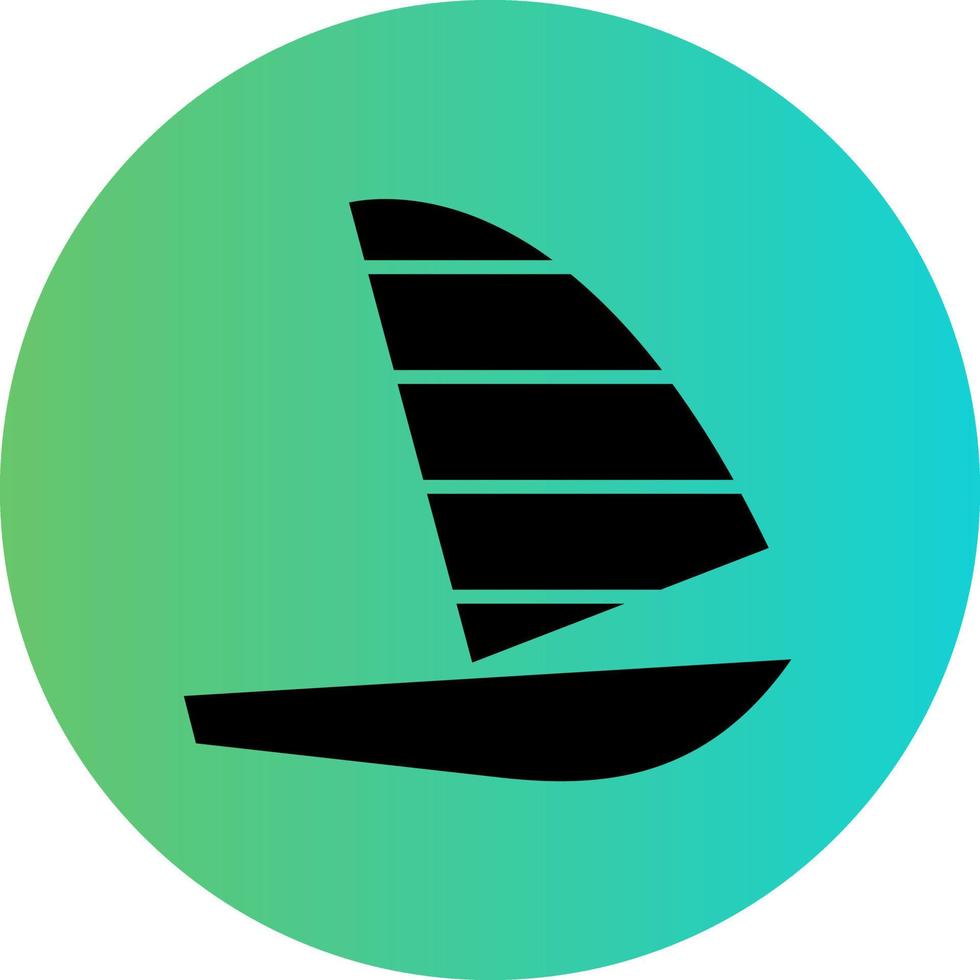 Windsurf Vector Icon Design