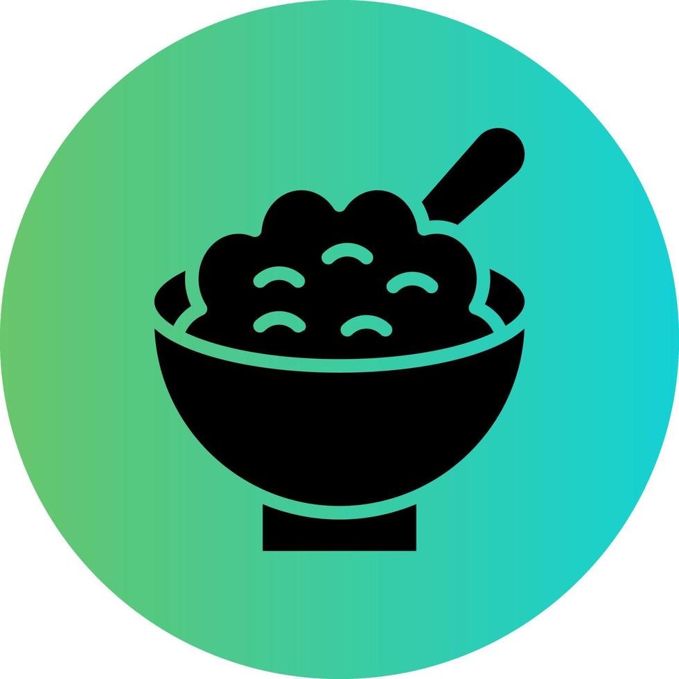 Cereal Bowl Vector Icon Design