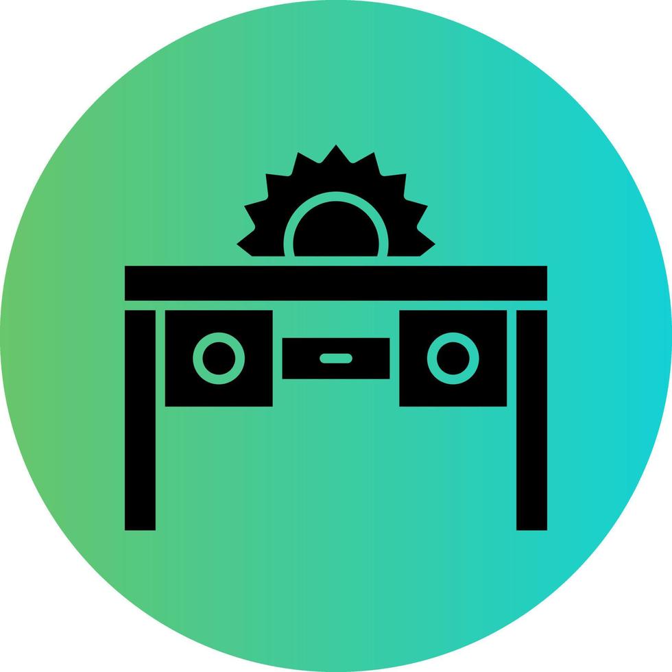 Table Saw Vector Icon Design