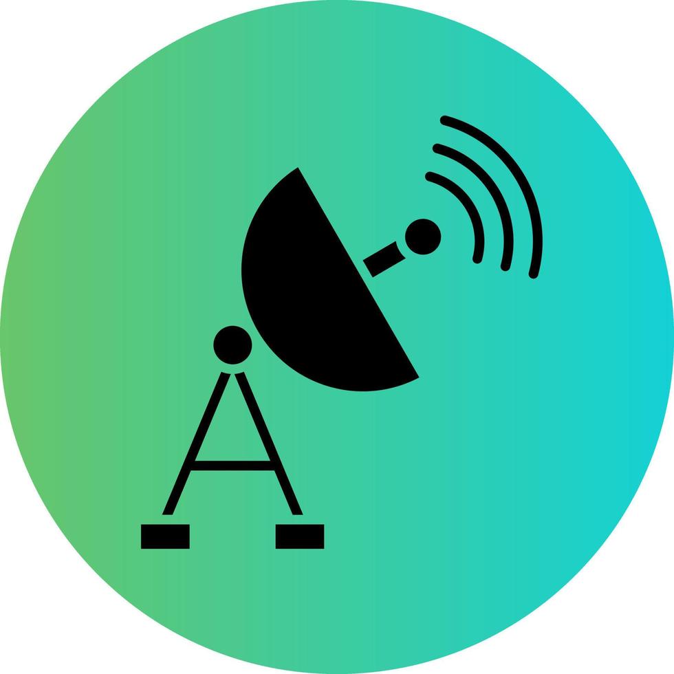 Satellite Dish Vector Icon Design