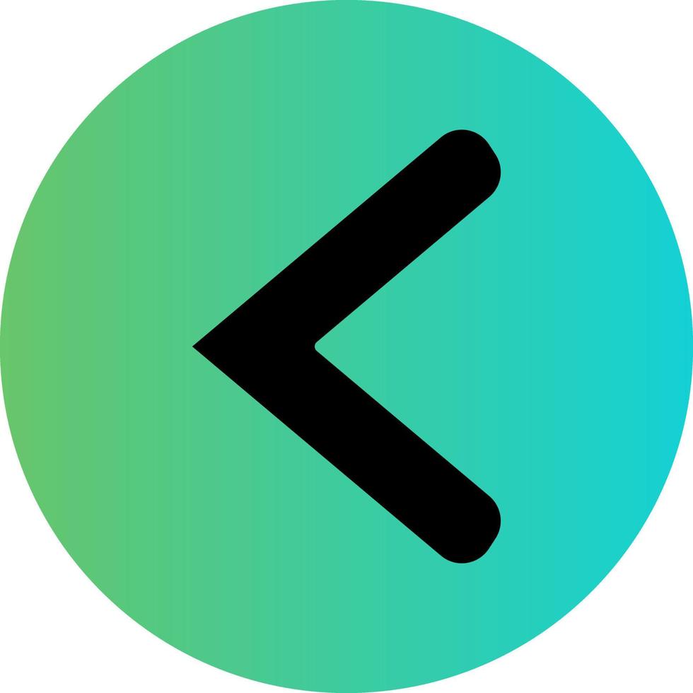 Left Chevron Vector Icon Design