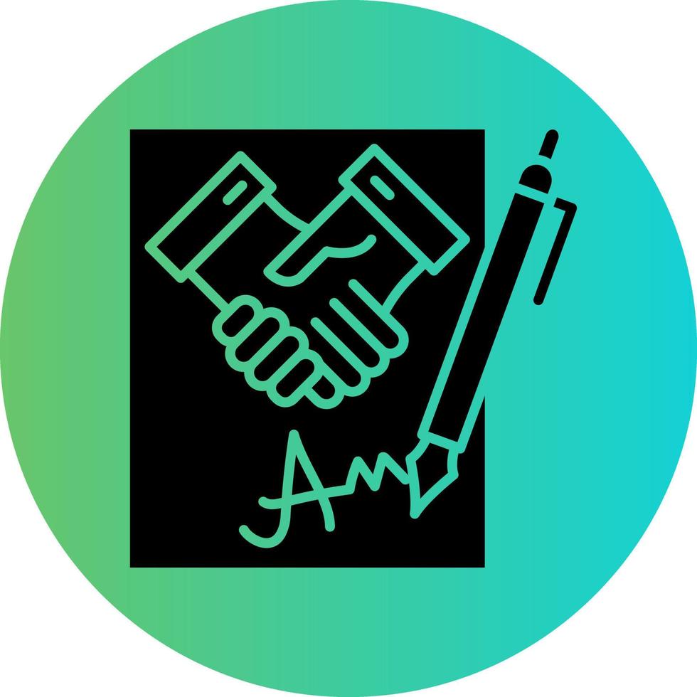 Agreement Vector Icon Design