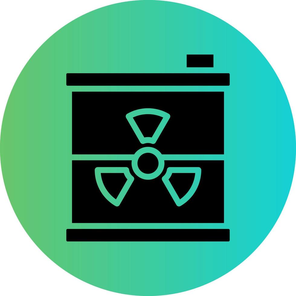 Nuclear Waste Vector Icon Design
