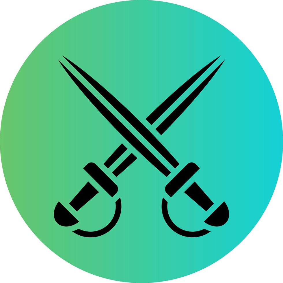 Swords Vector Icon Design