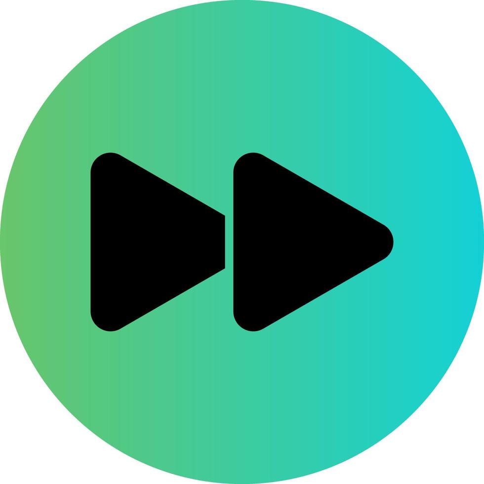 Fast Forward Vector Icon Design