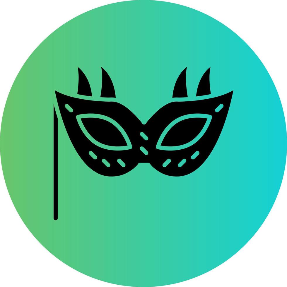 diseño de icono de vector de máscara de año nuevo