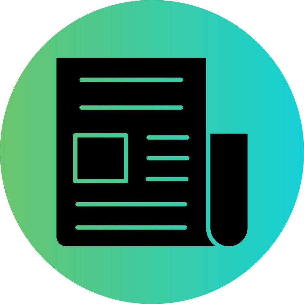News Column Vector Icon Design
