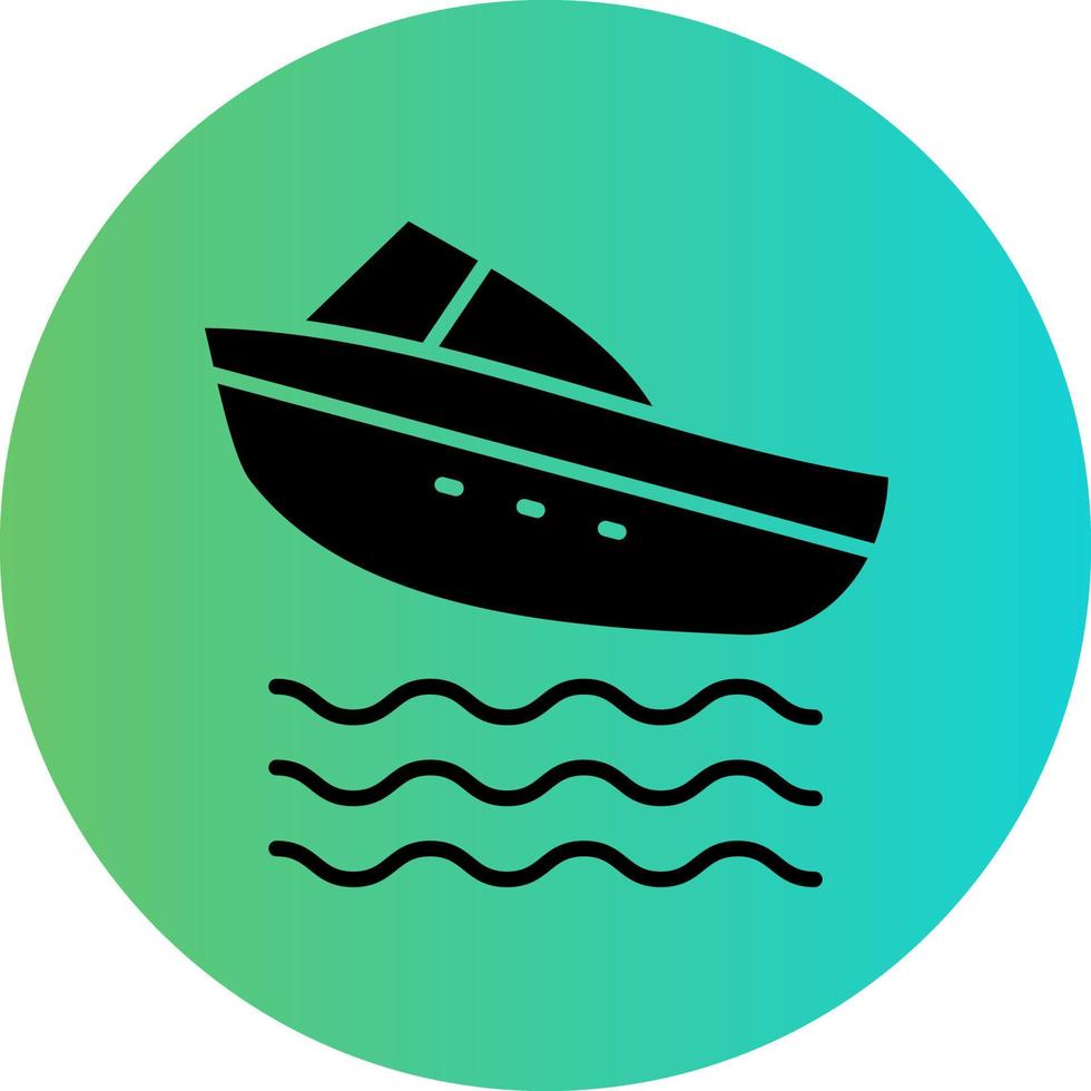 Speed Boat Vector Icon Design