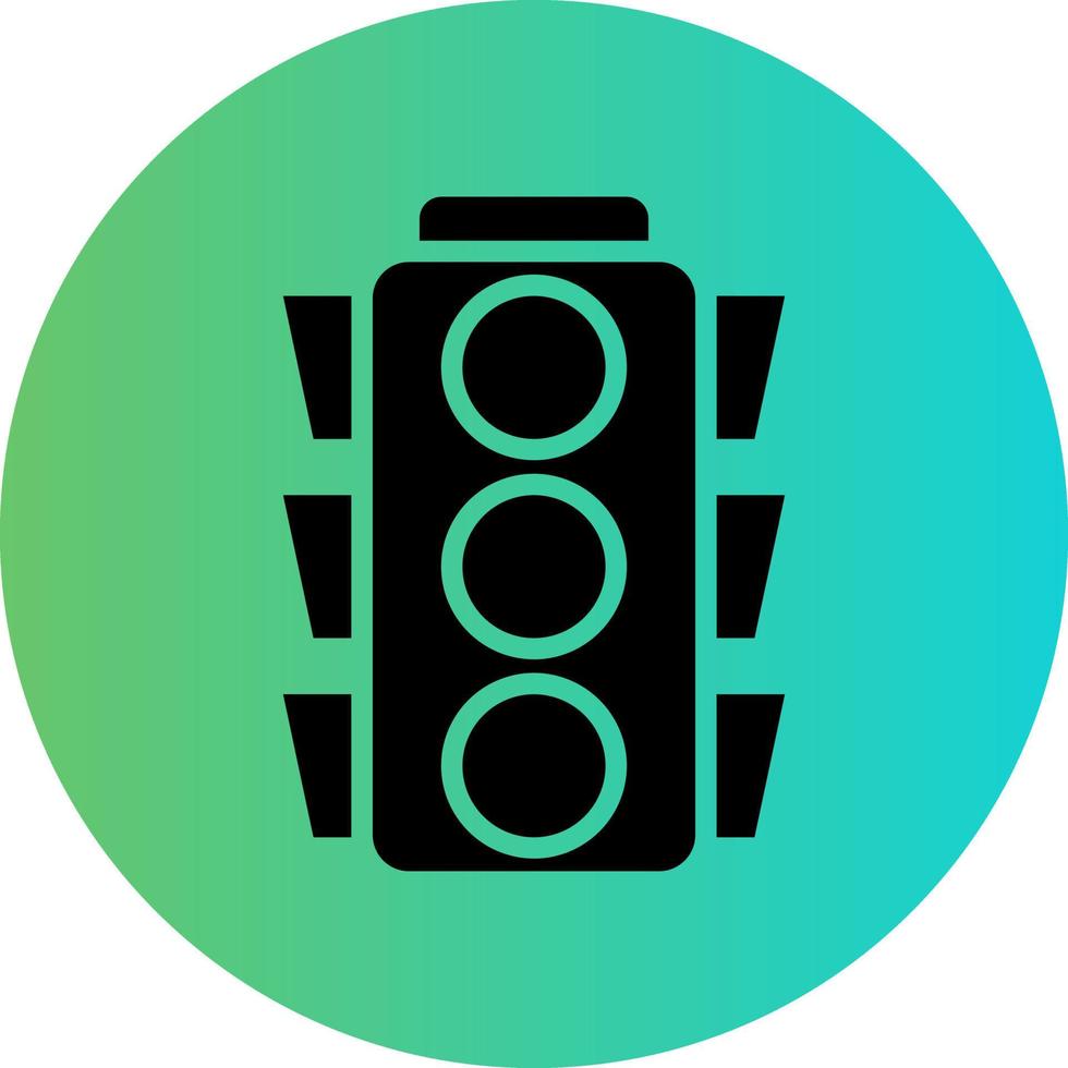 Traffic Light Vector Icon Design