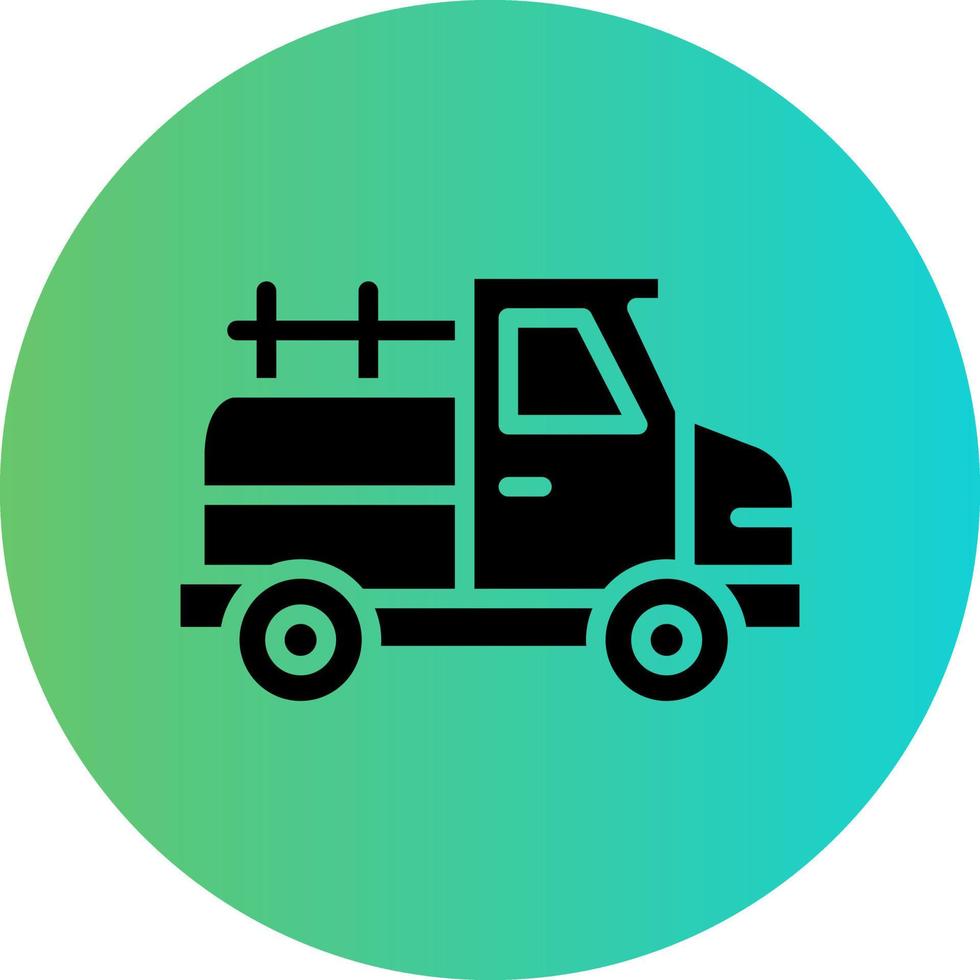 Pickup Truck Vector Icon Design