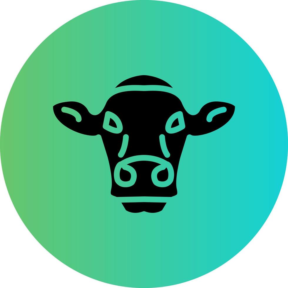 Cow Vector Icon Design