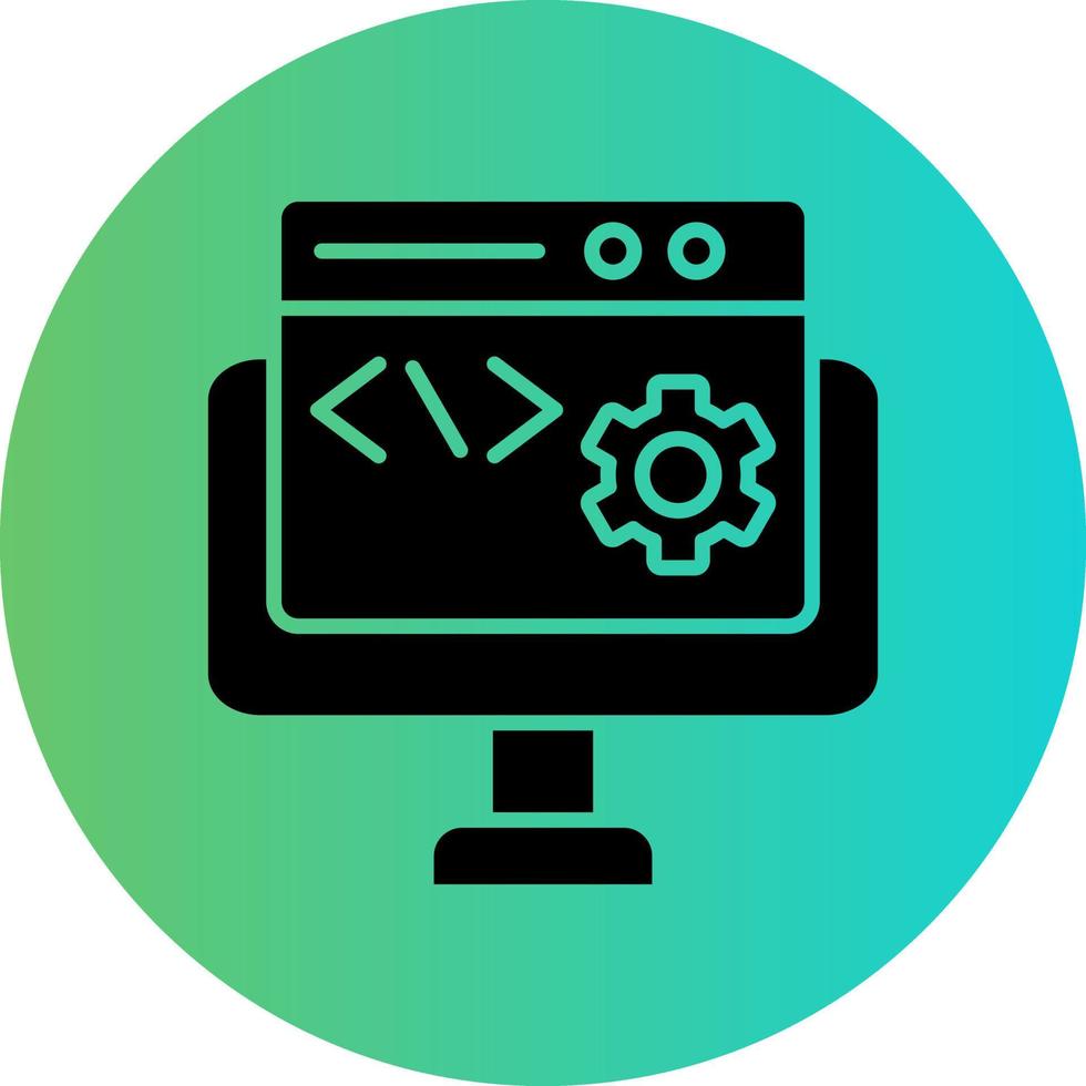 Code Settings Vector Icon Design