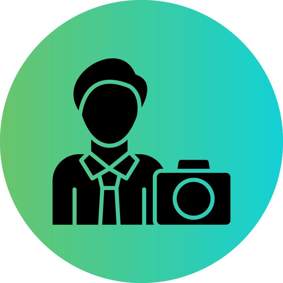 Cameraman Vector Icon Design