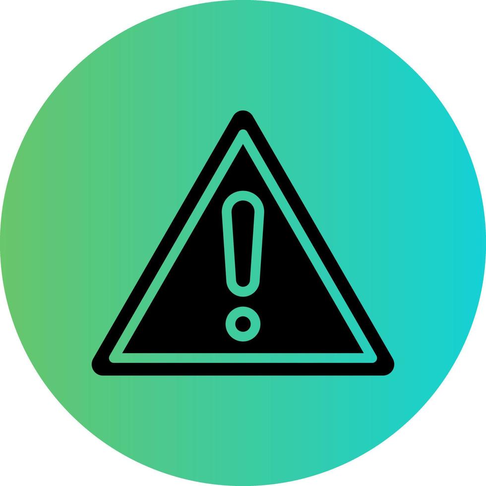 Danger Sign Vector Icon Design