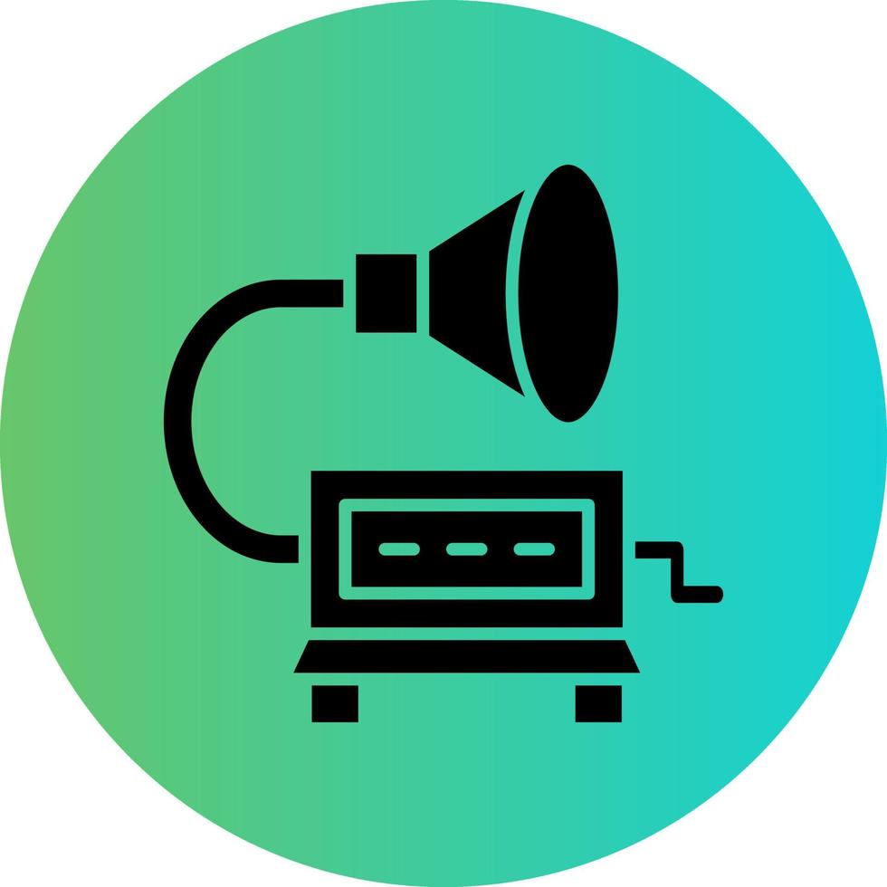 Gramophone Vector Icon Design