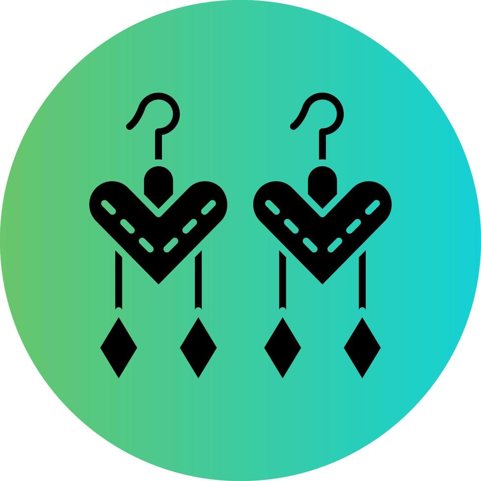 Earings Vector Icon Design