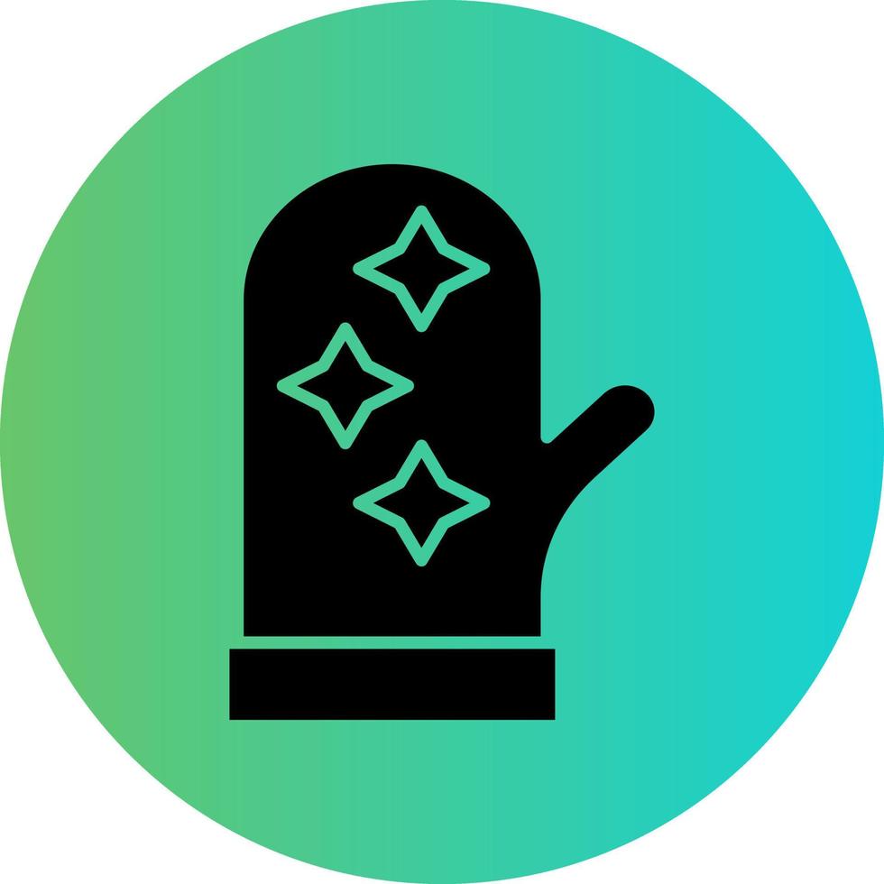 Oven Mitt Vector Icon Design