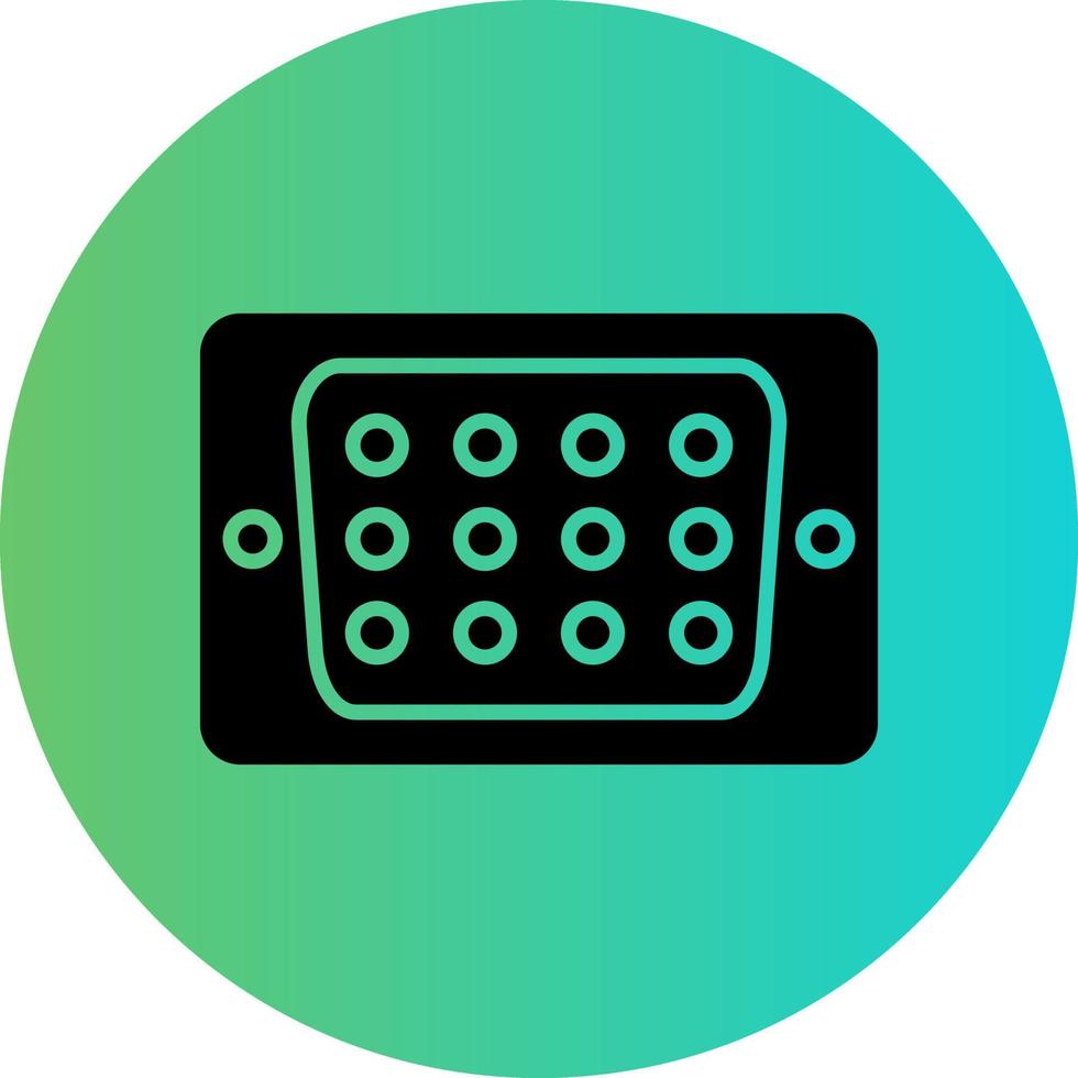 Vga Port Vector Icon Design