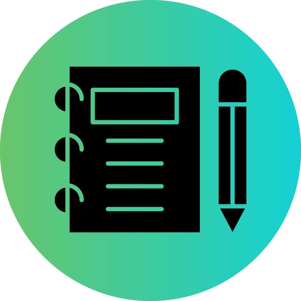 Notebook Vector Icon Design