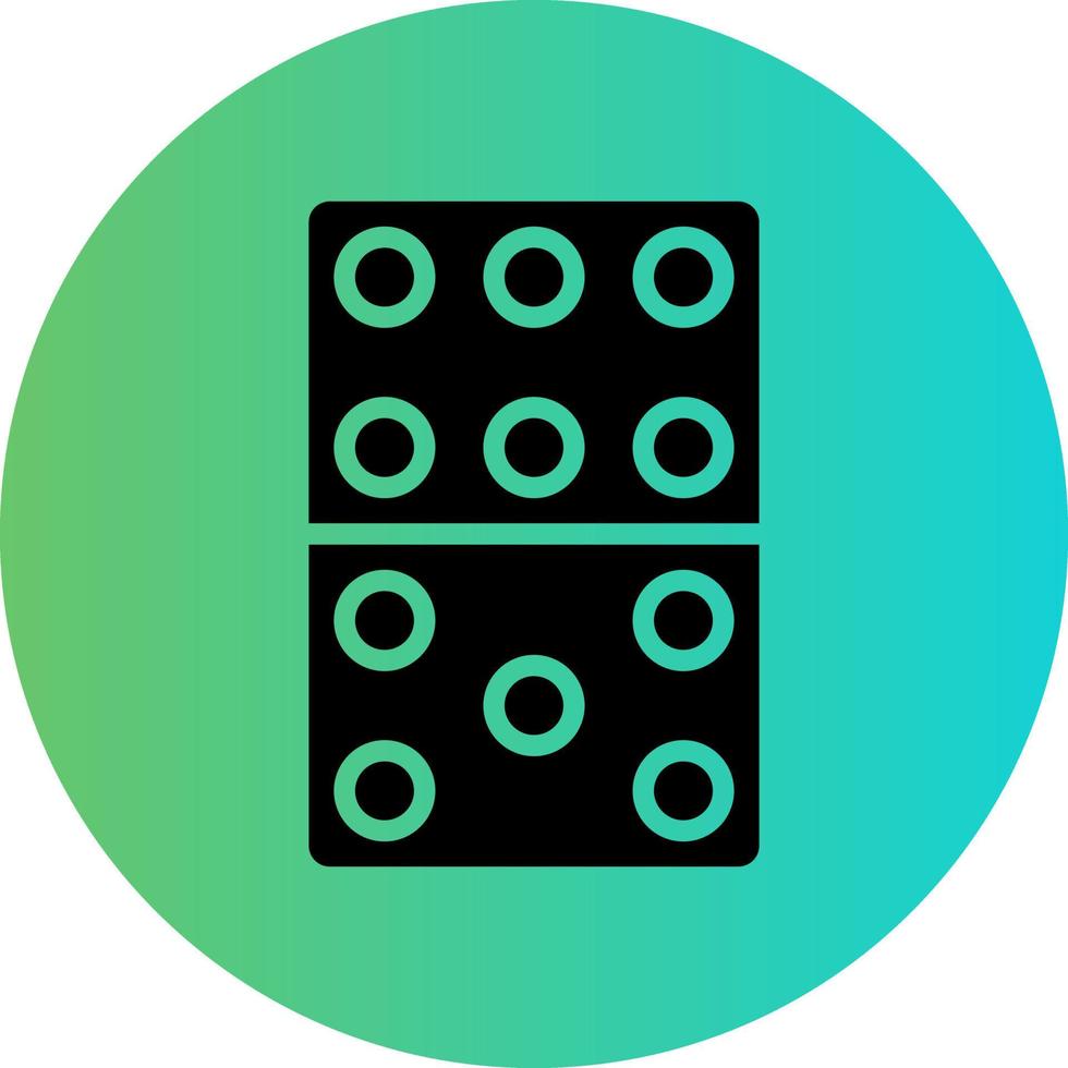 Domino Vector Icon Design
