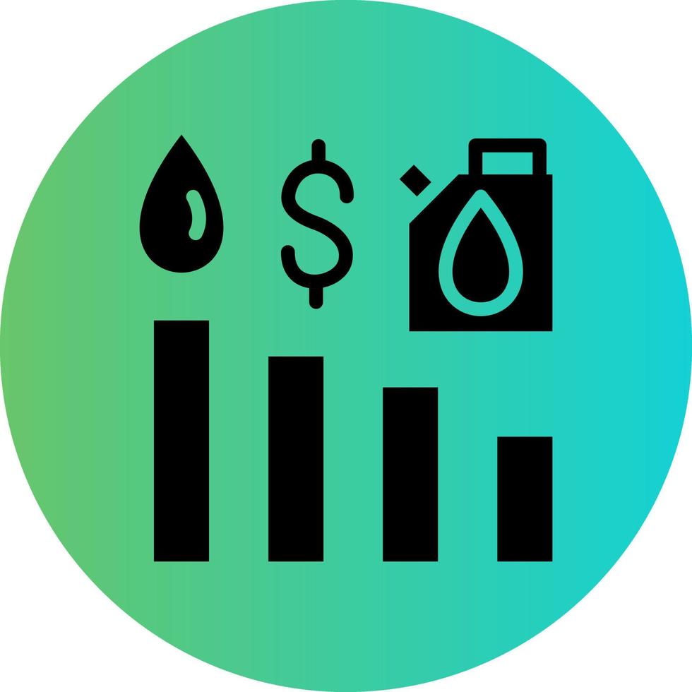 Oil Stock Market Vector Icon Design