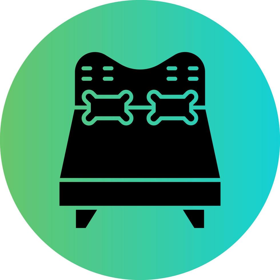 Double Bed Vector Icon Design