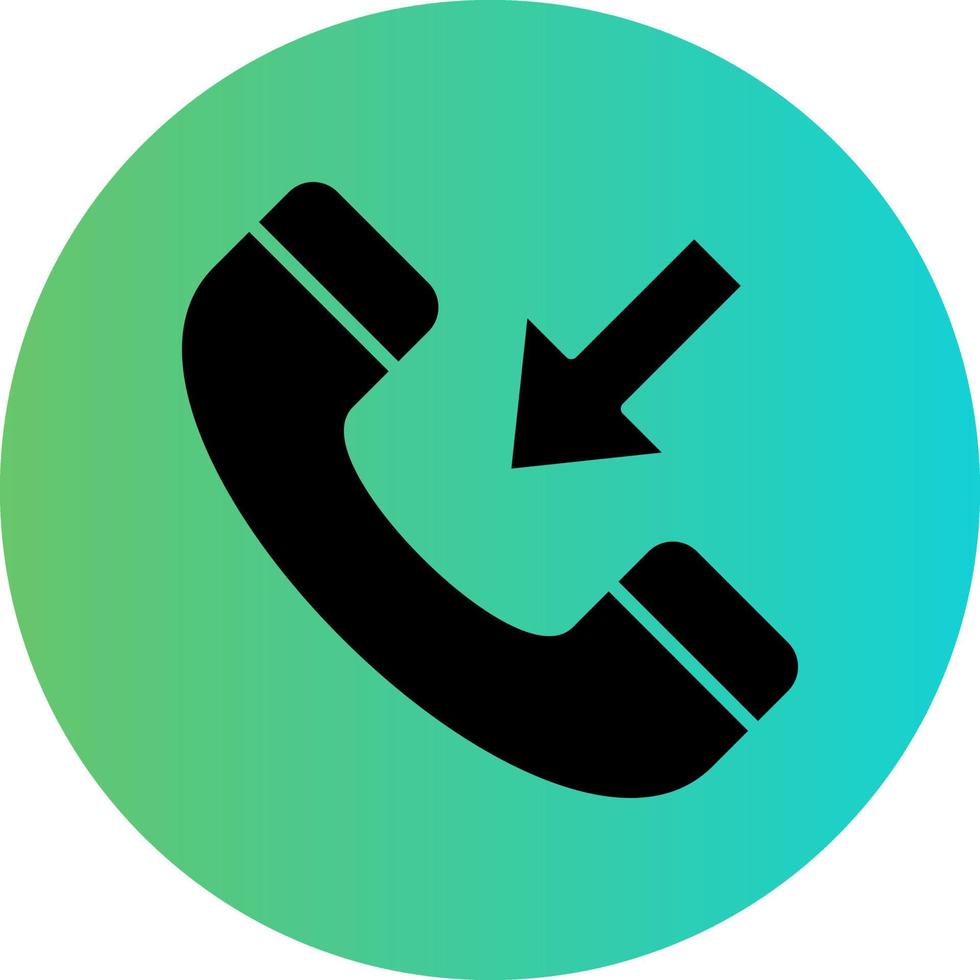 Incoming Call Vector Icon Design