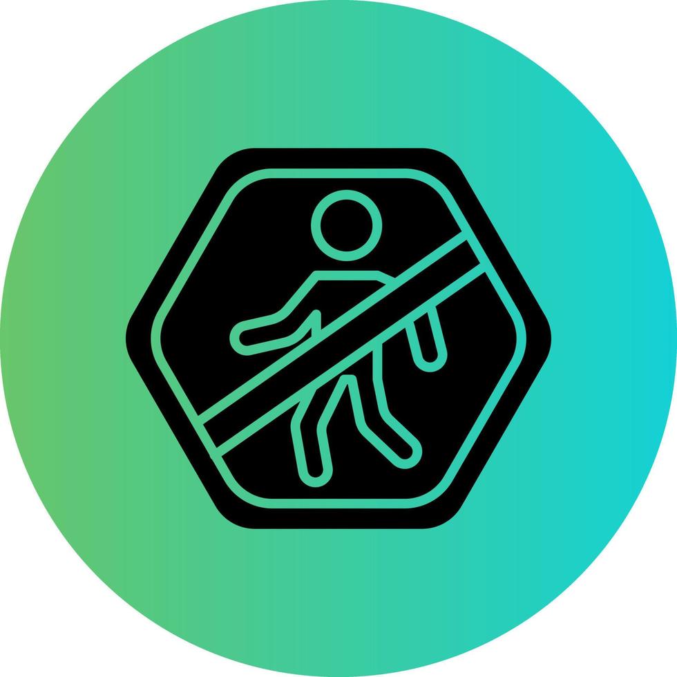 No Entry Vector Icon Design