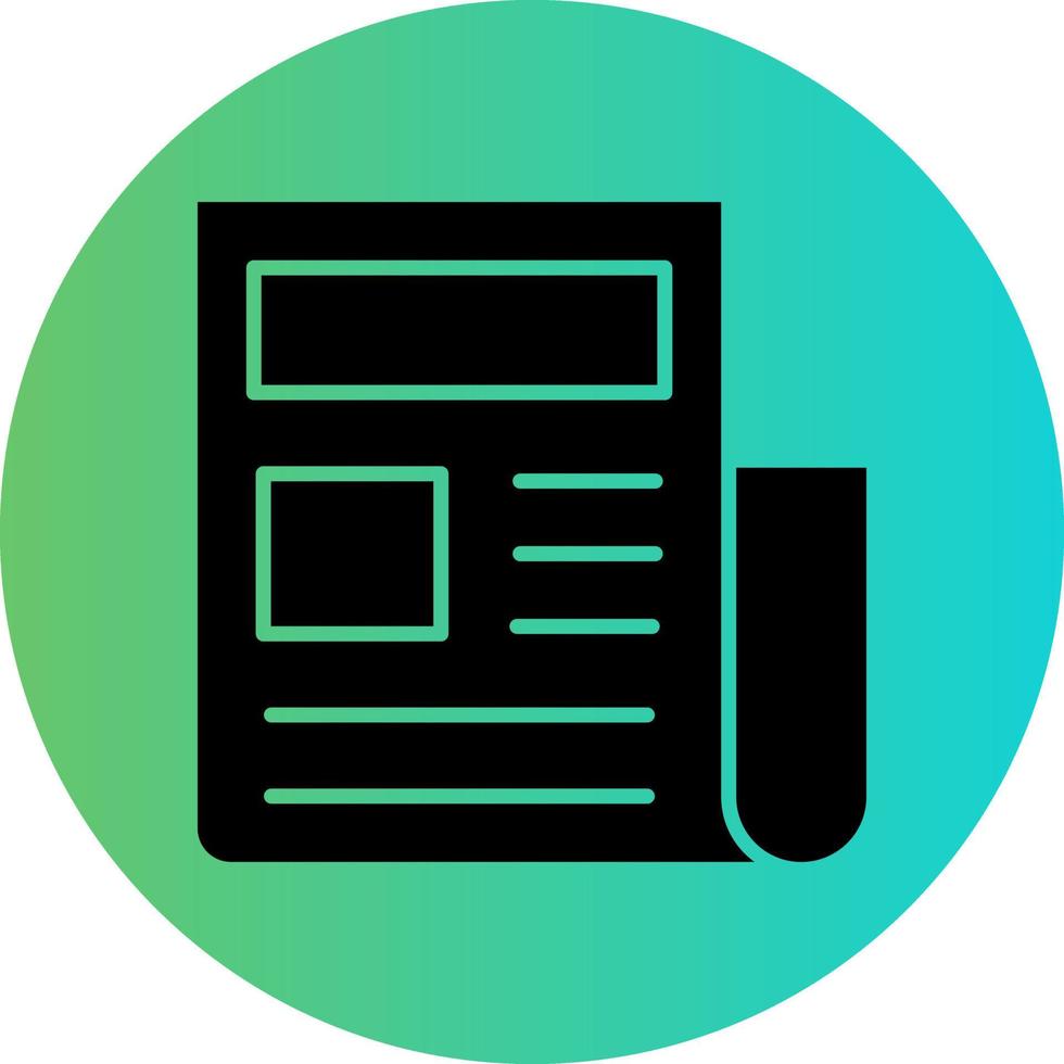 News Article Vector Icon Design