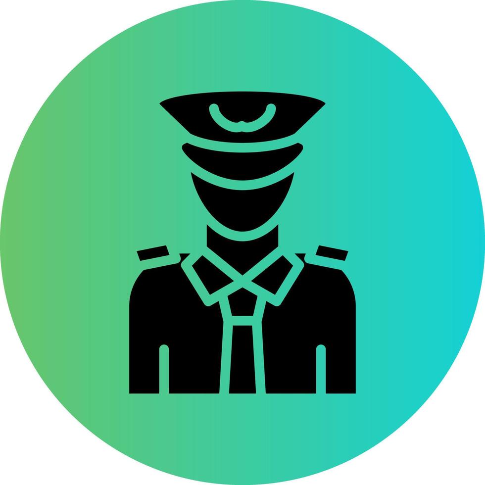 diseño de icono de vector de capitán