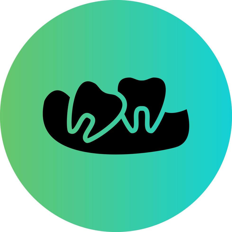 Wisdom Tooth Vector Icon Design